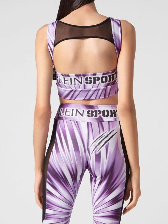 26SS 플레인스포츠 탑 SACCWJK0082STE003N 30 Lilac - PLEIN SPORT