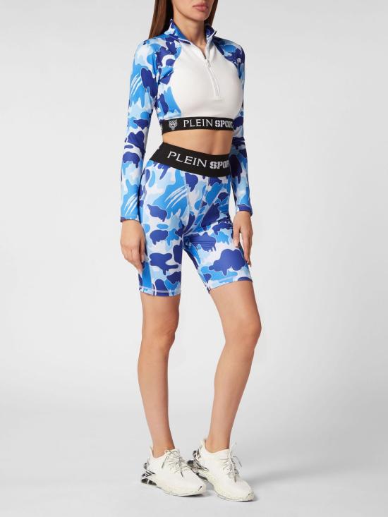 26SS 플레인스포츠 숏팬츠 PADCWJT1904STE003N 07 Turquoise - PLEIN SPORT