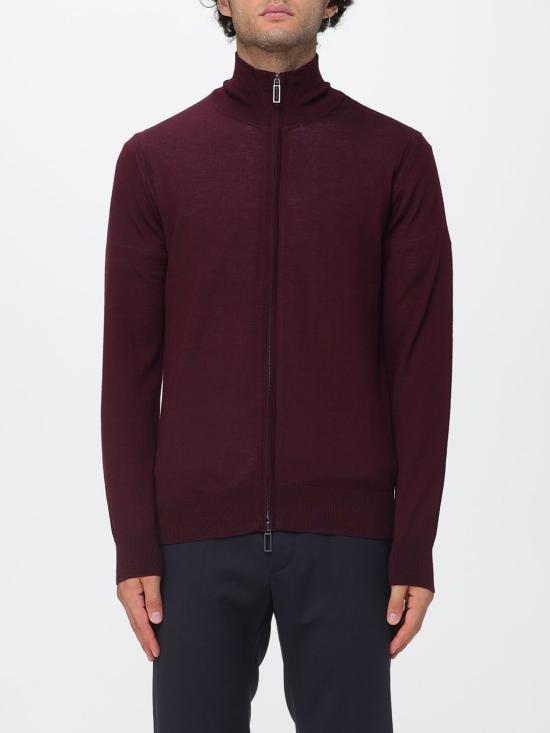 26FW 파올로 페코라 집업 니트 A050F001 7635 Burgundy