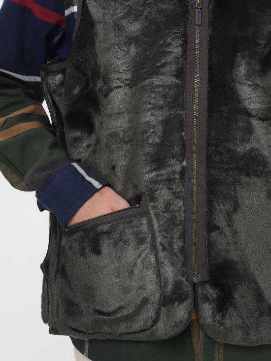 26FW 바버 웜 파일 웨이스트코트 집 인 라이너 MLI0004 SG71 Green - BARBOUR