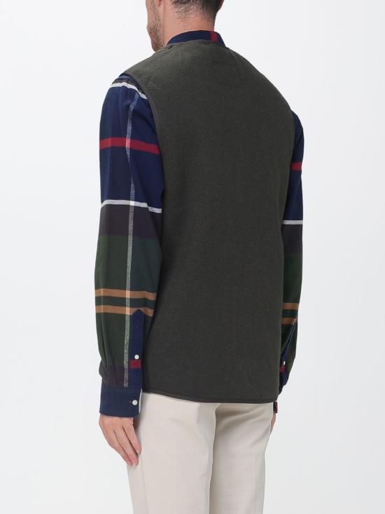 26FW 바버 웜 파일 웨이스트코트 집 인 라이너 MLI0004 SG71 Green - BARBOUR