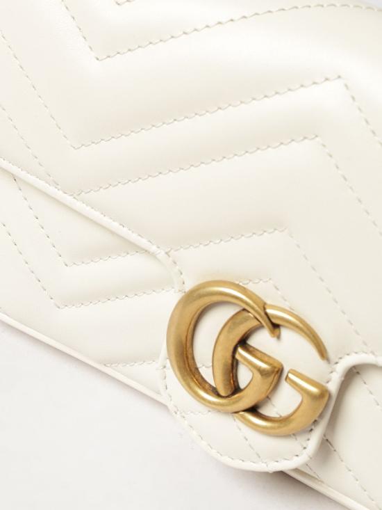 26FW 구찌 GG 마몽 스몰 숄더백 751526AACCE 9053 White - GUCCI
