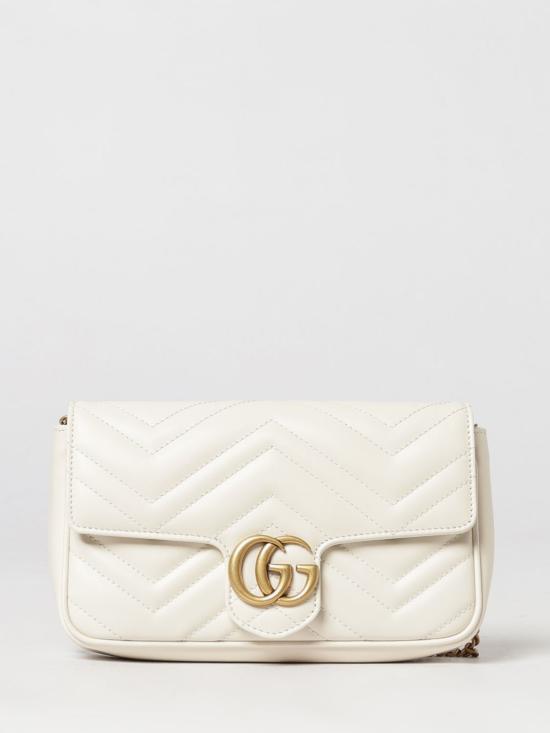 26FW 구찌 GG 마몽 스몰 숄더백 751526AACCE 9053 White