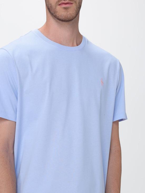 26FW 폴로 랄프로렌 포니로고 자수 반팔 티셔츠 710671438 528 Blue - POLO RALPH LAUREN