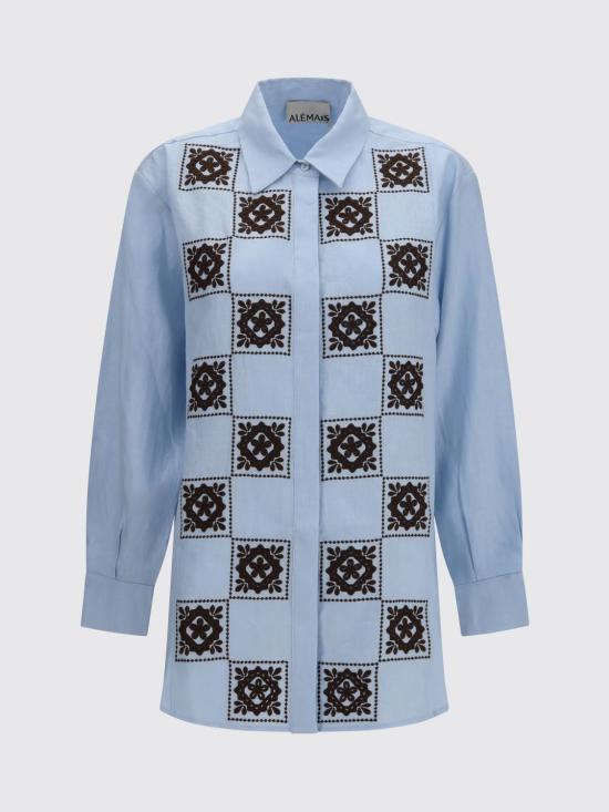 26FW 알레메 블라우스 7324T PALE Blue - ALEMAIS