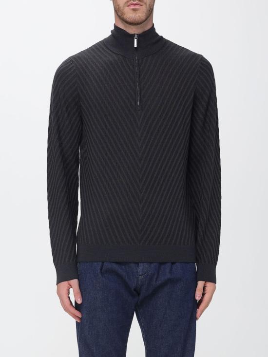 26FW 엠포리오 아르마니 집업 니트 EM006316AF27942 FB004 Navy