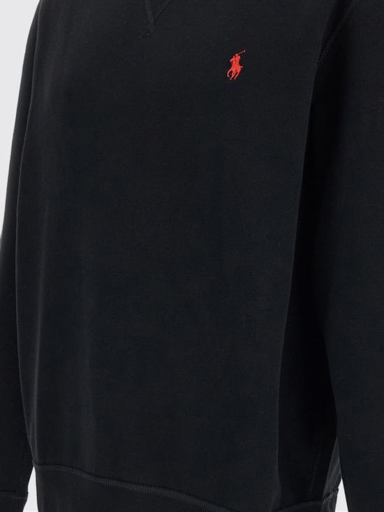 26FW 폴로 랄프로렌 포니 로고 자수 맨투맨 710766772 001 Black - POLO RALPH LAUREN