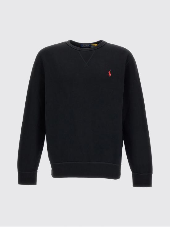 26FW 폴로 랄프로렌 포니 로고 자수 맨투맨 710766772 001 Black - POLO RALPH LAUREN