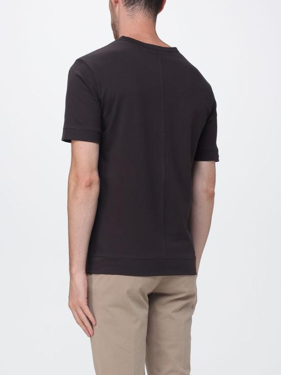 26FW 파올로 페코라 반팔 티셔츠 F0114074 2358 Brown - PAOLO PECORA
