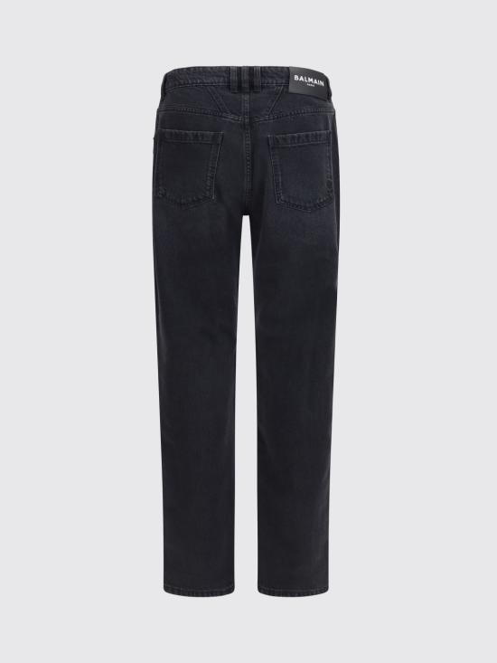 26FW 발망 데님 팬츠 HH1MI115DG13 0PC Black - BALMAIN