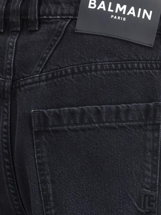 26FW 발망 데님 팬츠 HH1MI115DG13 0PC Black - BALMAIN