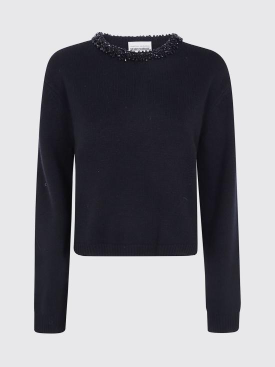 26FW 세미쿠튀르 스웨터 Y6WH71 Y69 Black - SEMI-COUTURE
