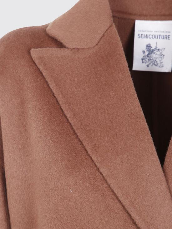26FW 세미쿠튀르 코트 Y6WV08 V13 Brown - SEMI-COUTURE