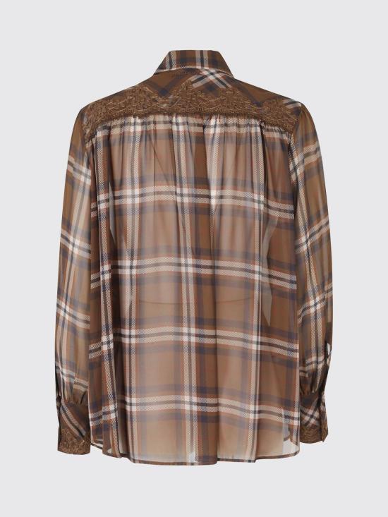 26FW 에르마노 피렌제 블라우스 D49EK012EB8 MFC28 Brown - ERMANNO FIRENZE