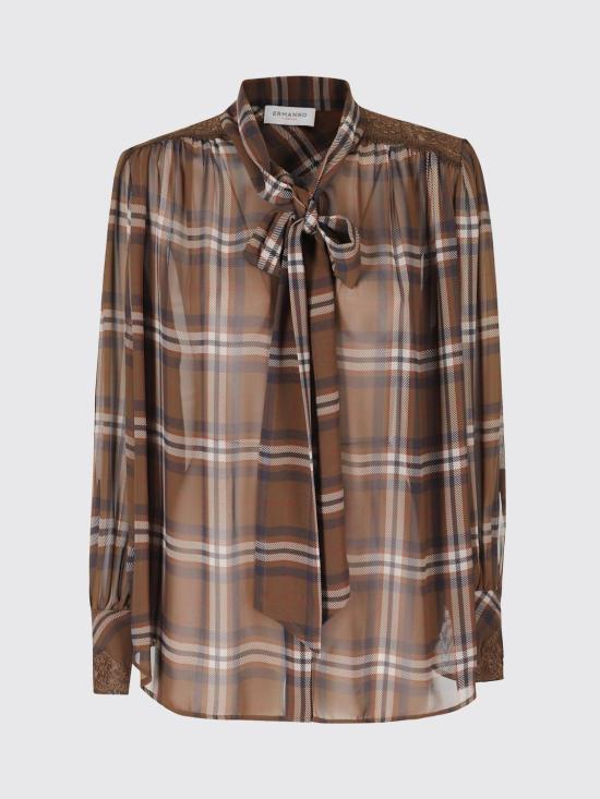 26FW 에르마노 피렌제 블라우스 D49EK012EB8 MFC28 Brown - ERMANNO FIRENZE