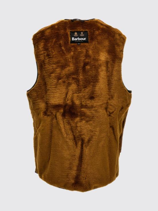 26FW 바버 웜 파일 웨이스트코트 집 인 라이너 MLI0004 BR31 Brown - BARBOUR