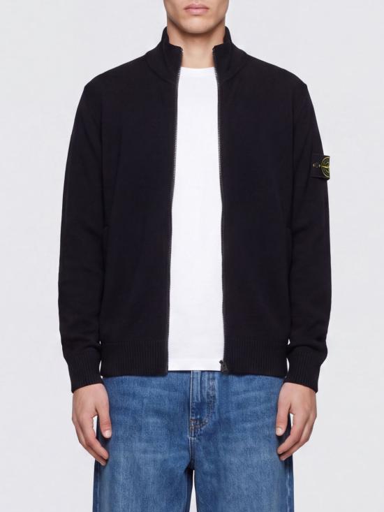 26FW 스톤 아일랜드 집업 니트 5100012S01C4 V0029 Black