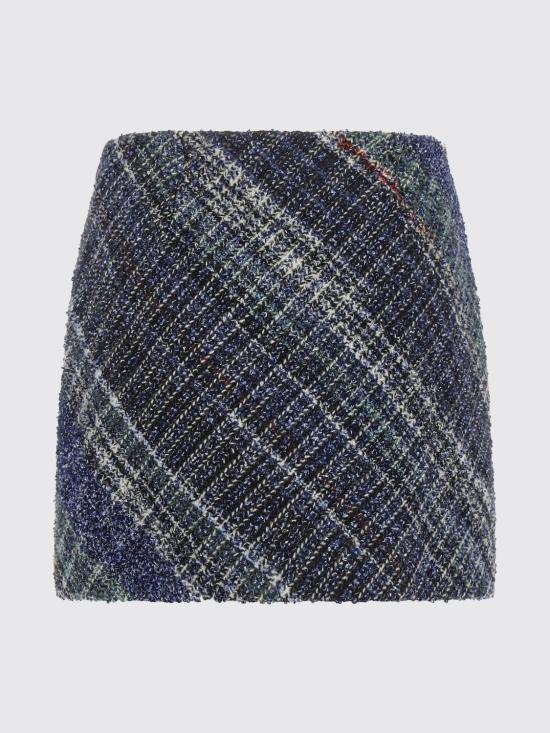 26FW 미소니 숏 스커트 DS26WH09BC006I S91SX Blue - MISSONI