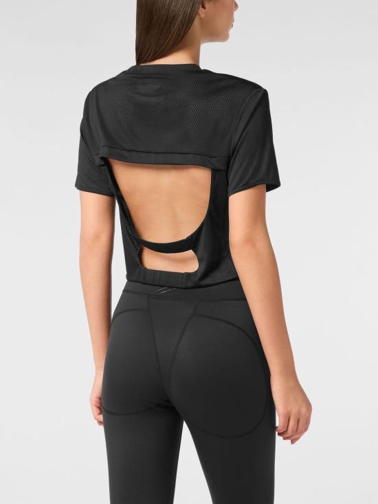 26SS 플레인스포츠 반팔 티셔츠 AADCWTK3547STE003N 02 Black - PLEIN SPORT