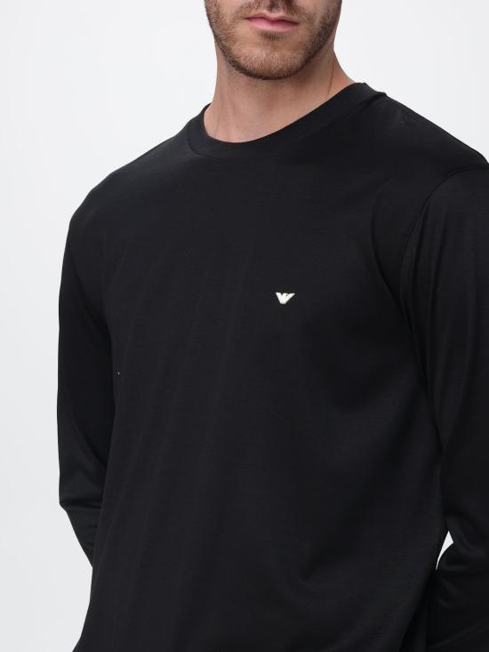 26FW 엠포리오 아르마니 반팔 티셔츠 EM004591AF13747 UC001 Black - EMPORIO ARMANI