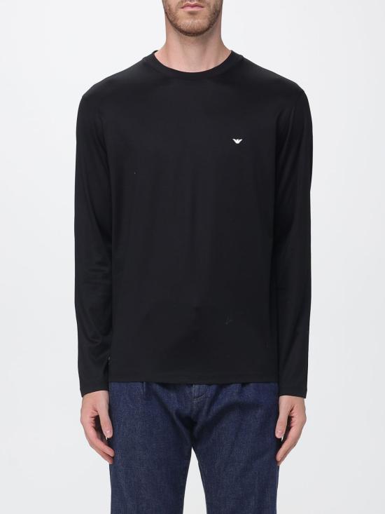 26FW 엠포리오 아르마니 반팔 티셔츠 EM004591AF13747 UC001 Black