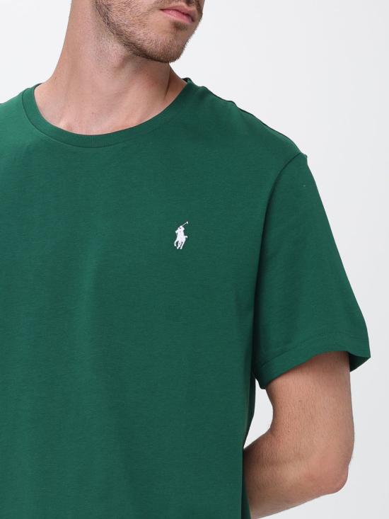 26FW 폴로 랄프로렌 포니로고 자수 반팔 티셔츠 710671438 531 Forest Green - POLO RALPH LAUREN