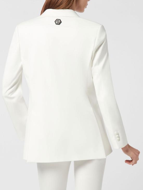 26FW 필립 플레인 수트 자켓 AAECWRF0780PTE076N 01OF White - PHILIPP PLEIN