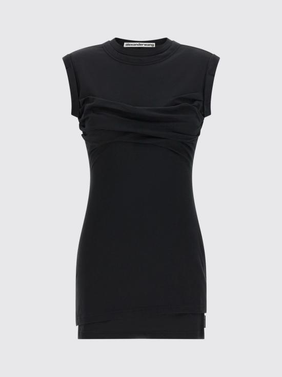 26FW 알렉산더 왕 롱 원피스 1CC3266038 001 Black - ALEXANDER WANG