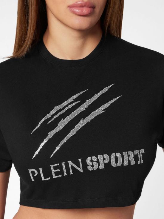 26SS 플레인스포츠 반팔 티셔츠 PADCWTK3209SJY001N 02 Black - PLEIN SPORT