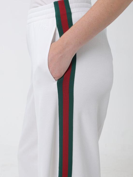 26FW 구찌 코튼 저지 레저 팬츠 코튼 저지 레저 팬츠 875675XJHYN 9000 White - GUCCI