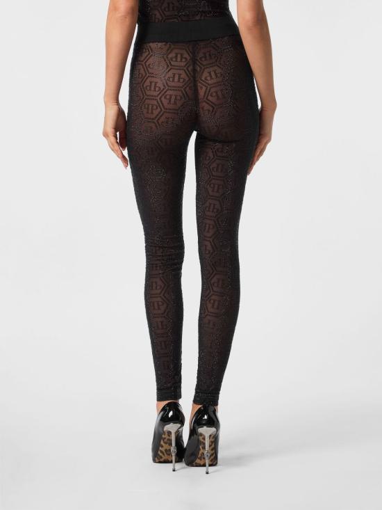 26FW 필립 플레인 레깅스 FAECWJT2130PTE003N 02 Black - PHILIPP PLEIN