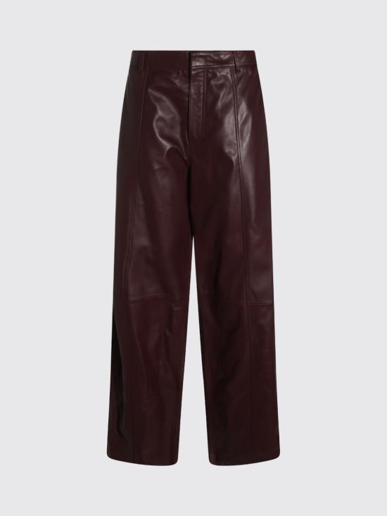 26FW 알베르타 페레티 가죽 팬츠 37076690 0106 Burgundy - ALBERTA FERRETTI