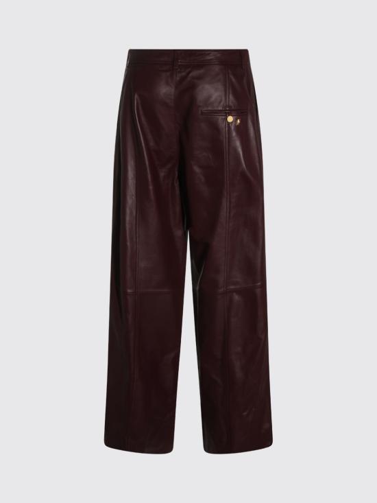 26FW 알베르타 페레티 가죽 팬츠 37076690 0106 Burgundy - ALBERTA FERRETTI