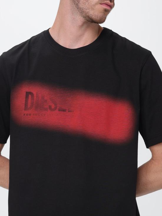 26FW 디젤 반팔 티셔츠 A251210QIAM 9XX Black - DIESEL