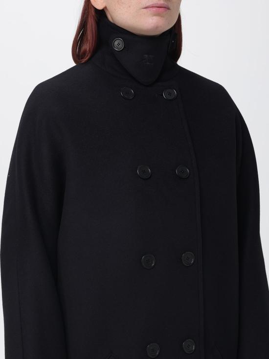 26FW 쿠레쥬 코트 326CMA304WO0118 9999 Black - COURREGES