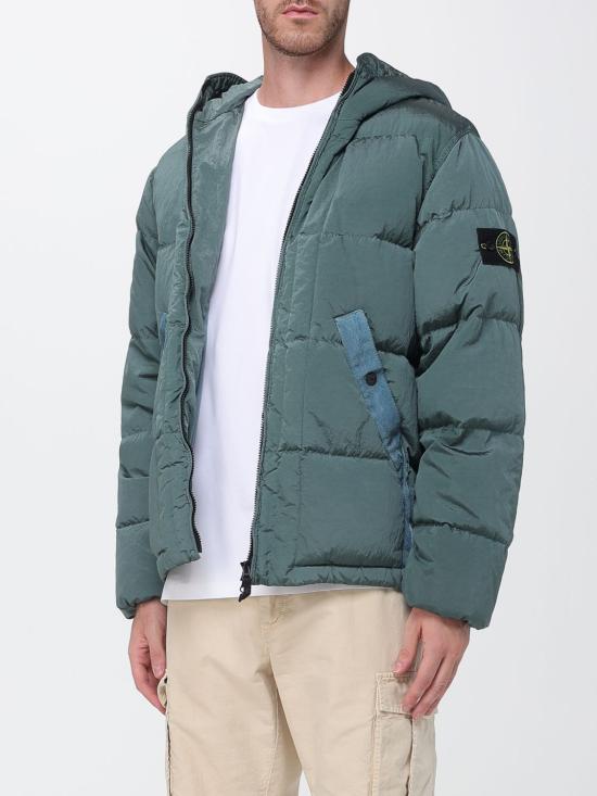 26FW 스톤 아일랜드 나일론 메탈 에코닐 드로우코드 헴 후드 다운 자켓 나일론 메탈 에코닐 드로우코드 헴 후드 다운 자켓 4100019S0019 V005T Brown - STONE ISLAND