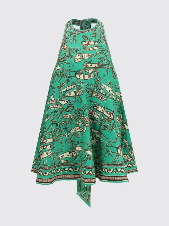 26FW 알레메 롱 원피스 7407D Green - ALEMAIS