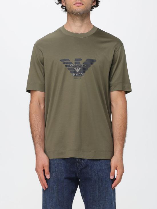 26FW 엠포리오 아르마니 반팔 티셔츠 EM006765AF10017 U7046 Green