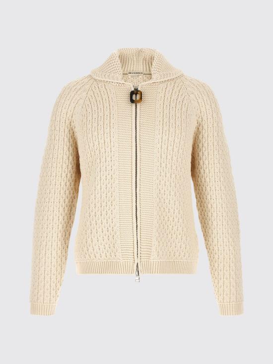 26FW JW앤더슨 집업 니트 KW1532YN0516 002 Beige - JW ANDERSON