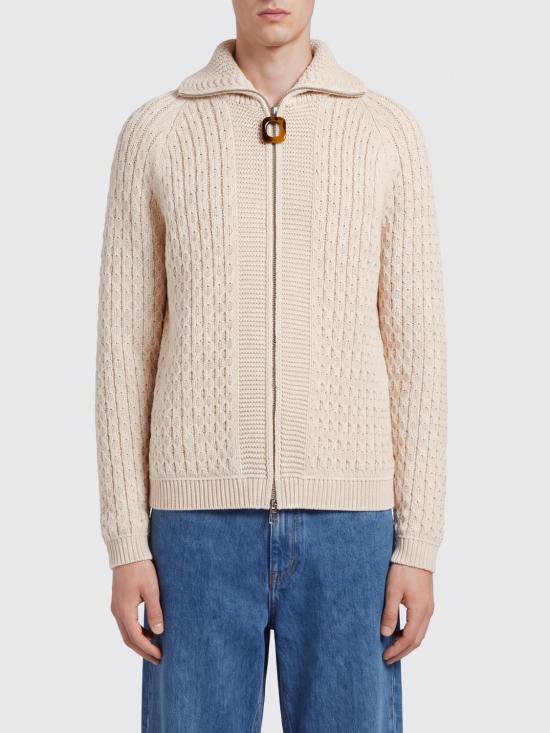 26FW JW앤더슨 집업 니트 KW1532YN0516 002 Beige