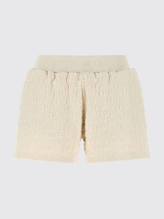 26FW 오프화이트 숏팬츠 2SJ00711L W230 Beige - OFF WHITE
