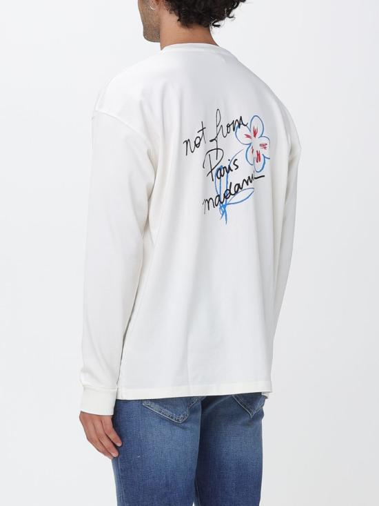 26FW 드롤드무슈 반팔 티셔츠 LTS340CO248 OW White - DROLE DE MONSIEUR