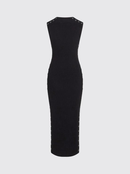 26FW 칼라거펠트 롱 원피스 B3W13041 999 Black - KARL LAGERFELD