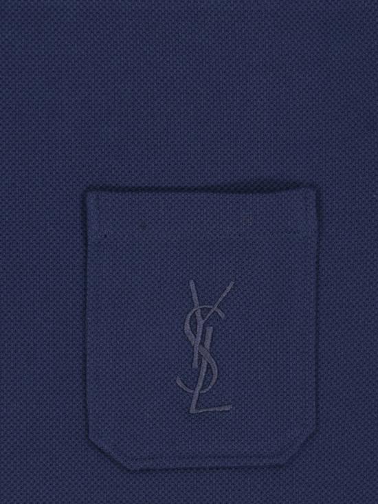 26FW 생로랑 폴로 티셔츠 862765 Y38FL4035 Blue - SAINT LAURENT
