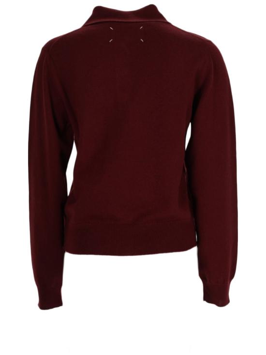 26SS 마르지엘라 폴로 니트 톱 S51GL0068 M13225211 Burgundy - MAISON MARGIELA