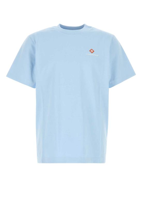 26FW 카사블랑카 반팔 티셔츠 MAW26JTS00104 CORELOGO Light Blue
