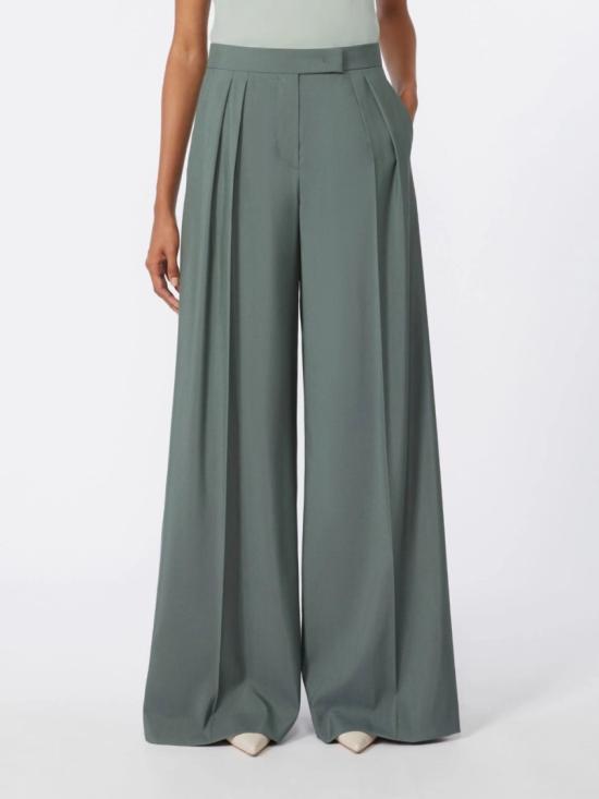 26SS 막스마라 지알로 와이드 팬츠 2611131042600MXMGIALLO003 Green - MAX MARA