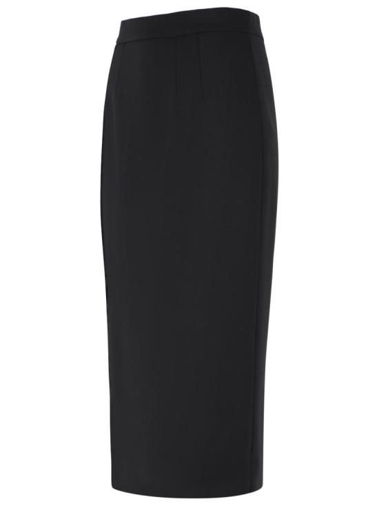 26FW 돌체앤가바나 미디 스커트 F4DEJT FUBCE N0000 Black - DOLCE & GABBANA