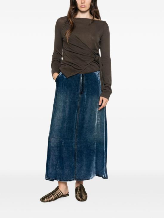 26FW 피에르루이마샤 미디 스커트 KANDOX GO12966 101519654 NAVY - PIERRE LOUIS MASCIA