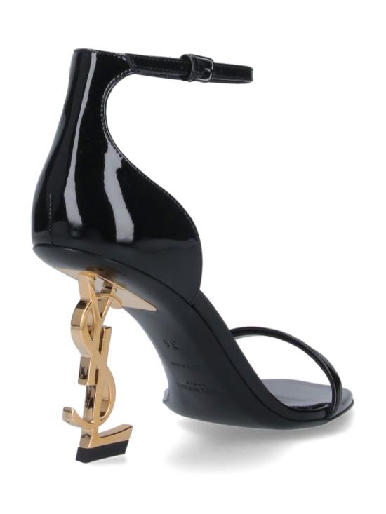 26FW 생로랑 페이턴트 레더 오피움 샌들 557679 1TV1A1000 Black - SAINT LAURENT